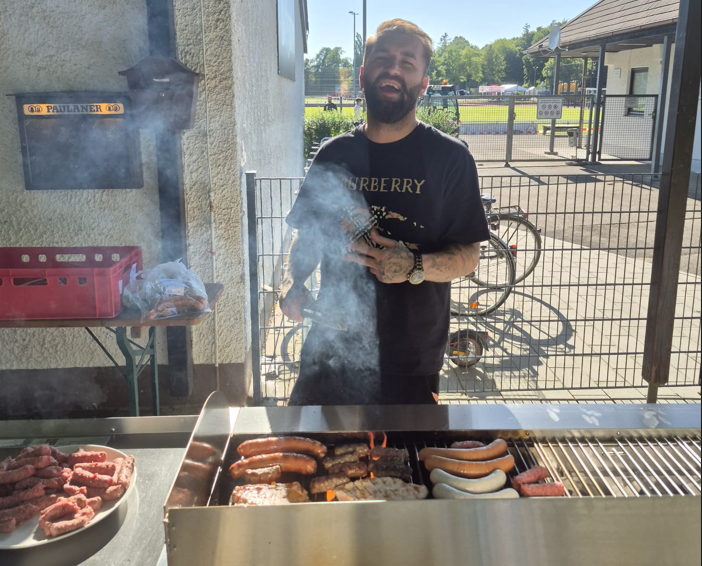 Private Feier im Biergarten des Perlacher Bachgartens in München